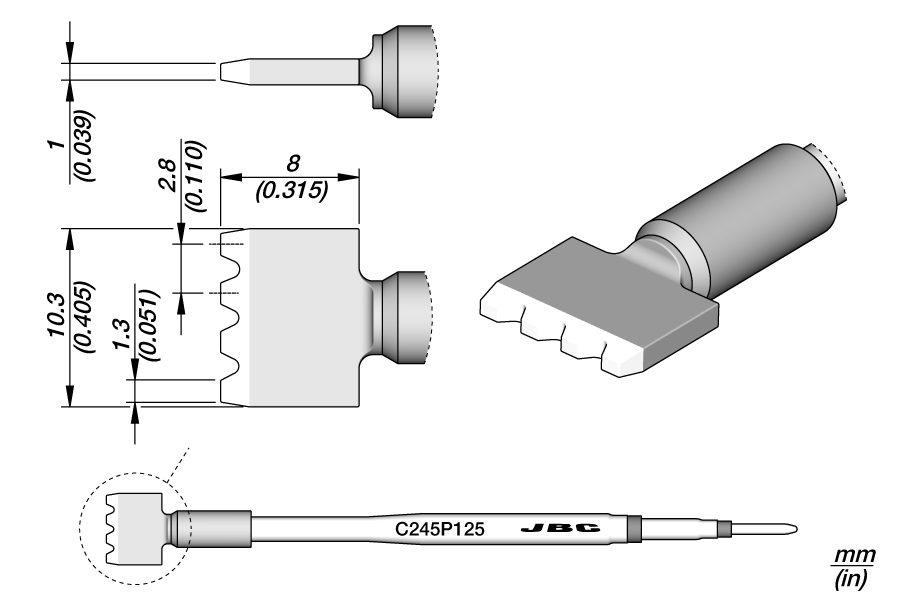 C245P125 - Multipad Blade Cartridge 10.3